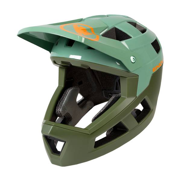 SingleTrack Full Face Helmet - Green